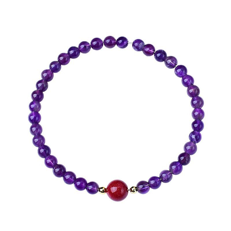 Lavender Whisper — Amethyst & Rose Quartz Crystal Bracelet