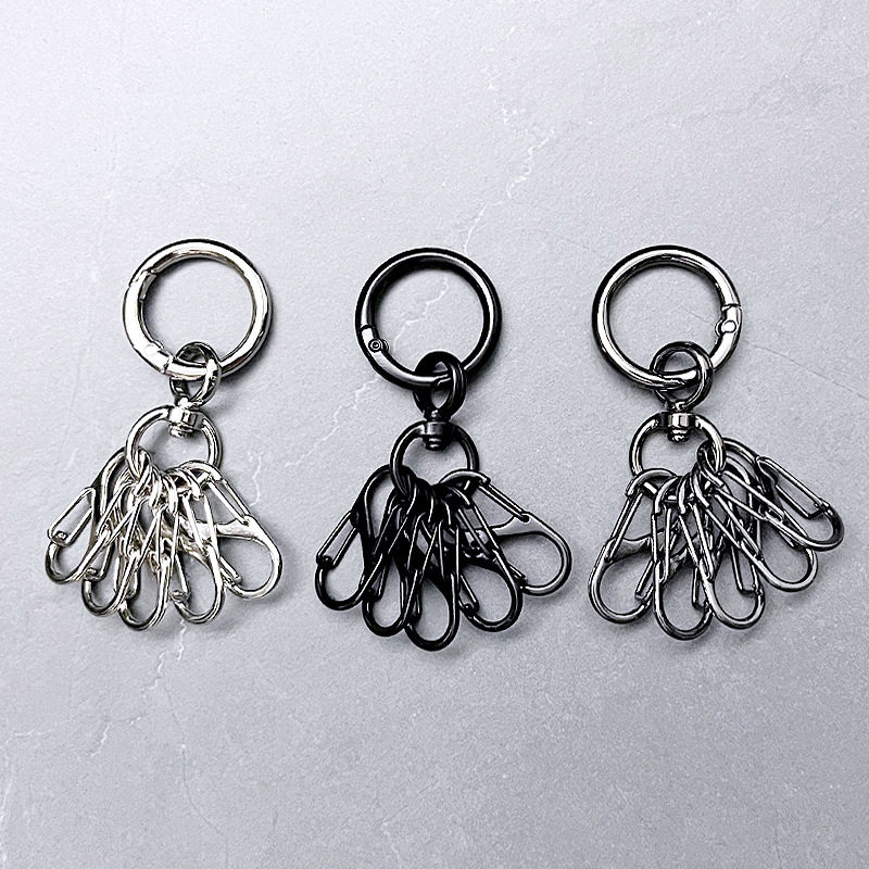 原创小众8字钥匙扣户外登山扣背包多挂s钩配件汽车锁匙扣个性挂件