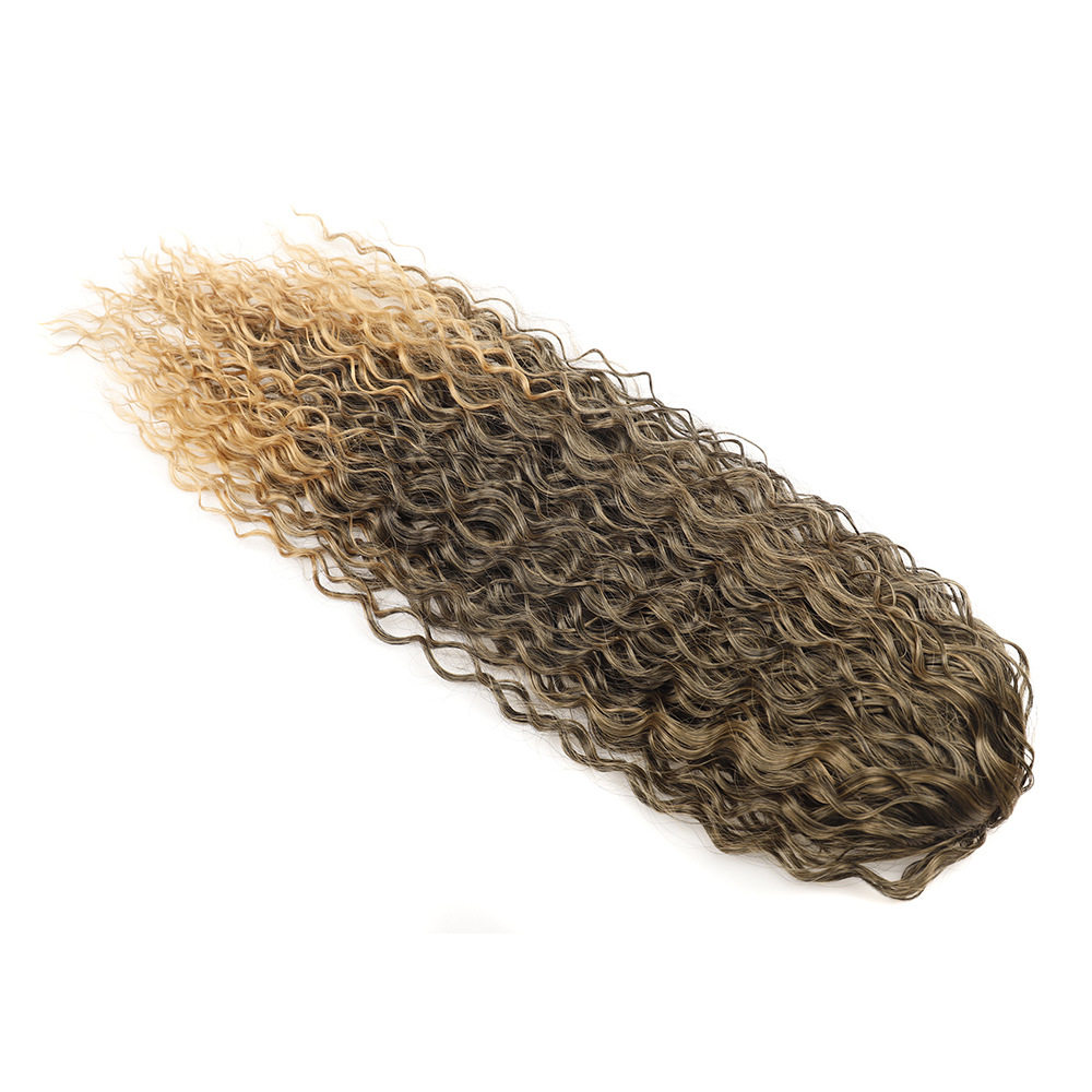 16"22"30"加长假发女欧美假发马尾网兜拉绳deep卷发