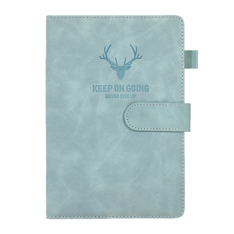 商务办公复古会议A5商务笔记本 羊巴皮软面抄手账本PU磁扣记事本