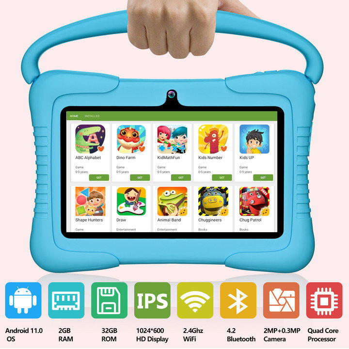 跨境专供儿童学生学习娱乐用平板电脑 10.1英寸四核心优惠