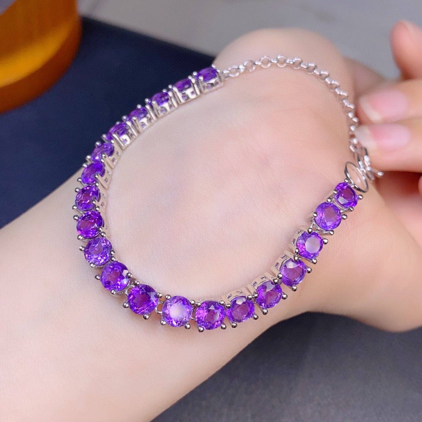 Violet Dream — Natural Amethyst Crystal Bracelet