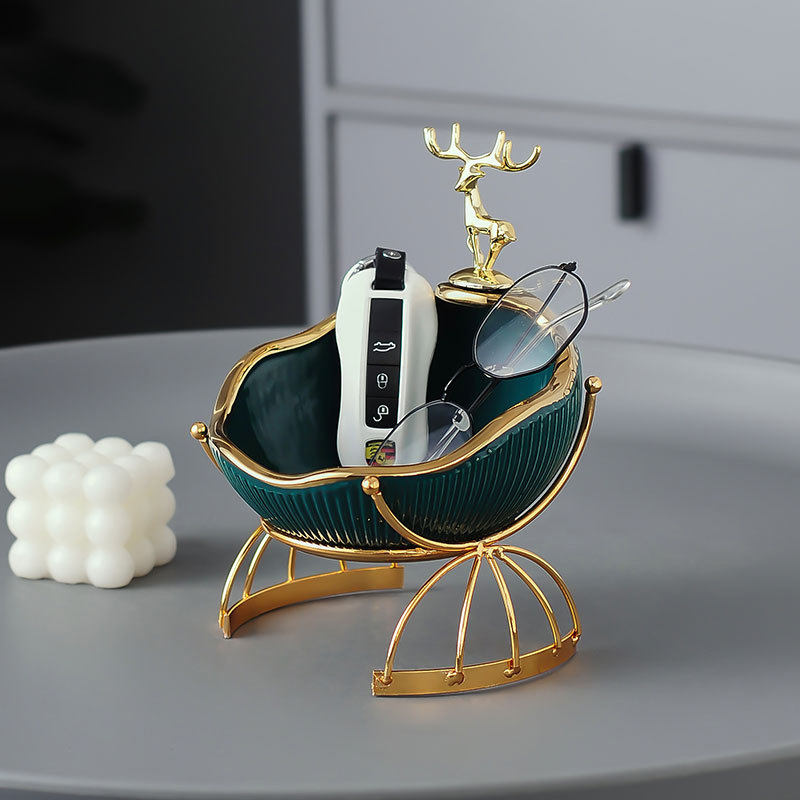 批发轻奢入户玄关放钥匙收纳摆件进门口鞋柜客厅家居装饰品置物架