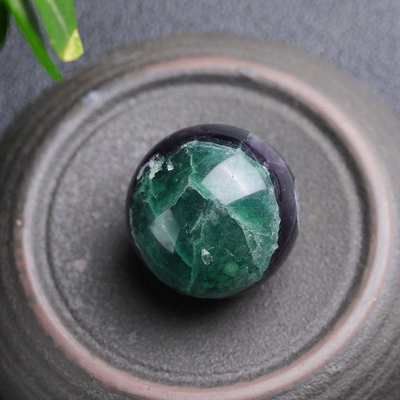 Nature's Art — Raw Fluorite Sphere