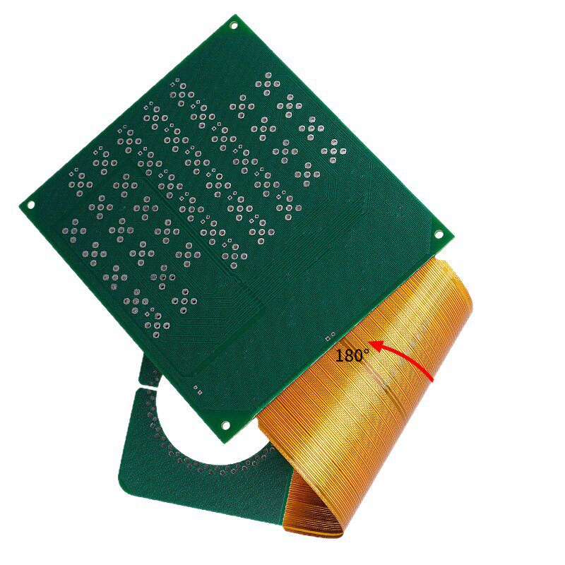 软硬结合板FPC线路板多层精密双面交叉盲埋孔工艺刚挠结合电路板