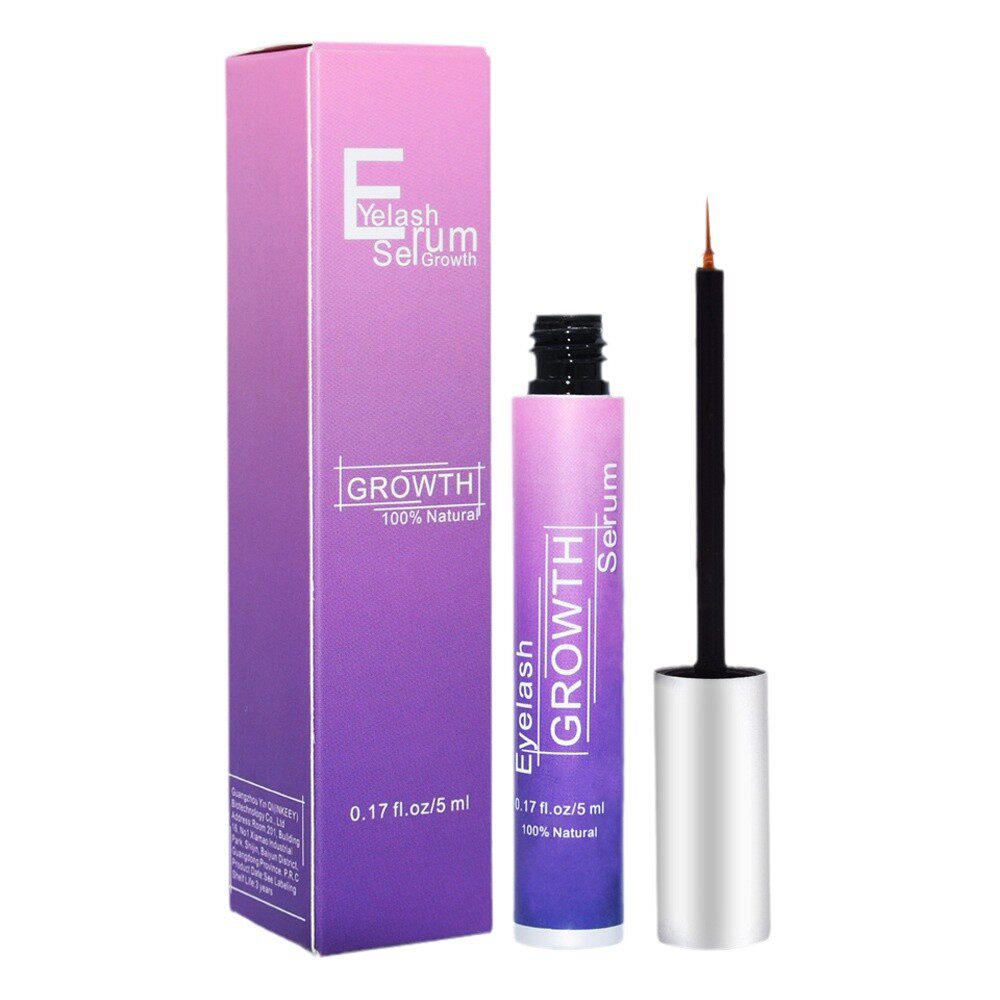 跨境专供睫毛液5ml浓密卷翘野生睫毛护理精华液亚马逊爆款现货