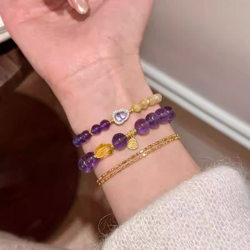 Golden Rutilated Quartz Bracelet