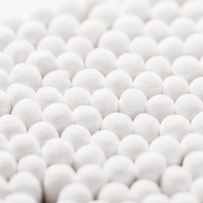 海氏海诺医用棉签7.5cm×100支双头双圆一次性化妆卸妆棉花棒家用