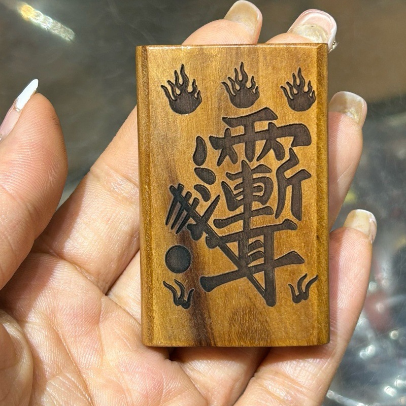 Thunderstruck Jujube Wood Amulet, Wards Off Evil and Ensures Safety, Car Feng Shui Ornament