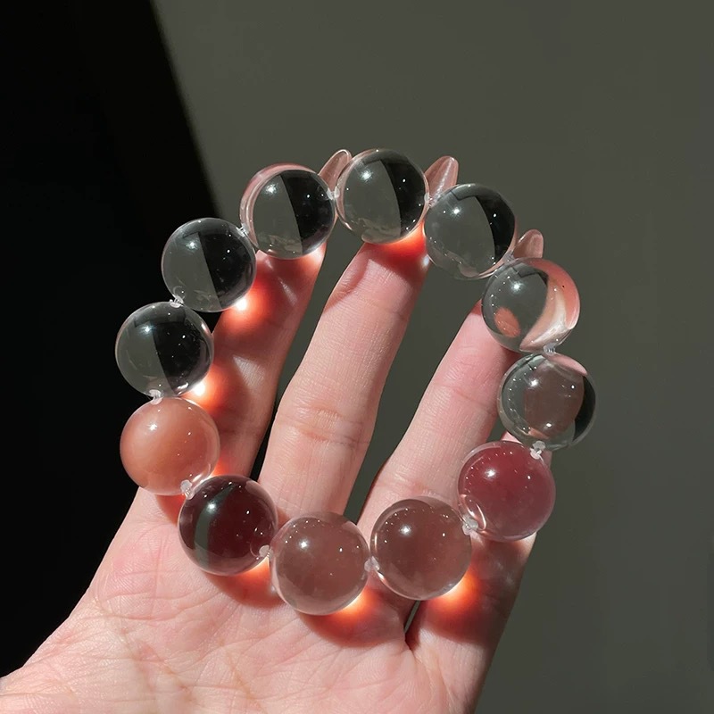 Natural Clear Body Icy White Crystal Bracelet | High Energy Purification Crystal | Wealth Attracting and Luck Changing Bracelet