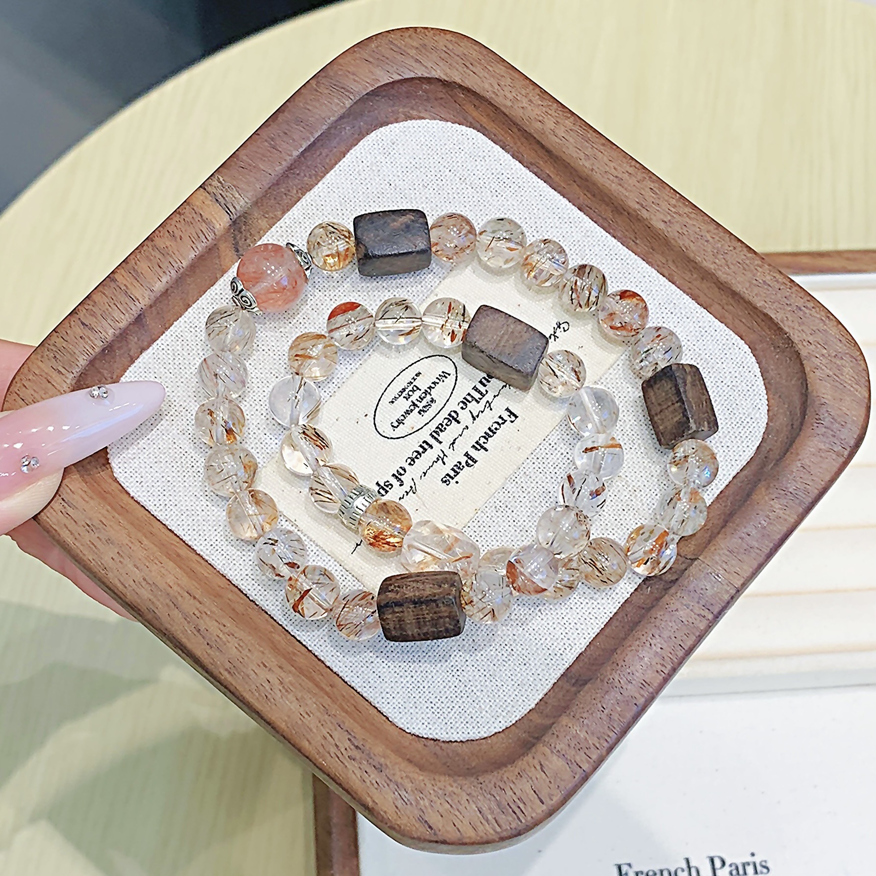Natural Crystal Meditation Bracelet | Energy Healing, Calming and Sleep Aid, Essential for Zen Practice