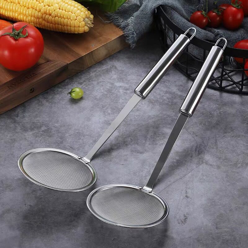 304厨房油脂滤油勺 不锈钢果汁过滤网漏80目豆浆油格家用油捞滤勺