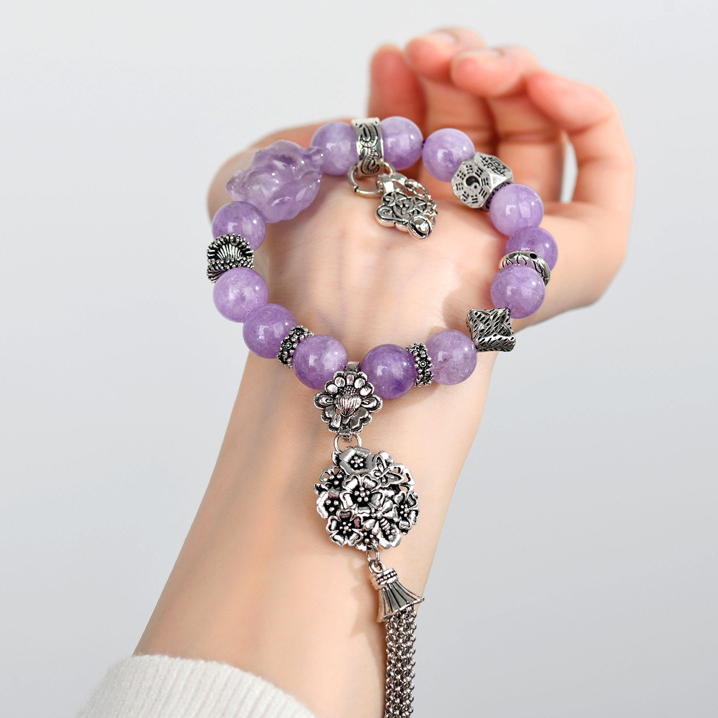 Vintage Lavender Amethyst Bracelet