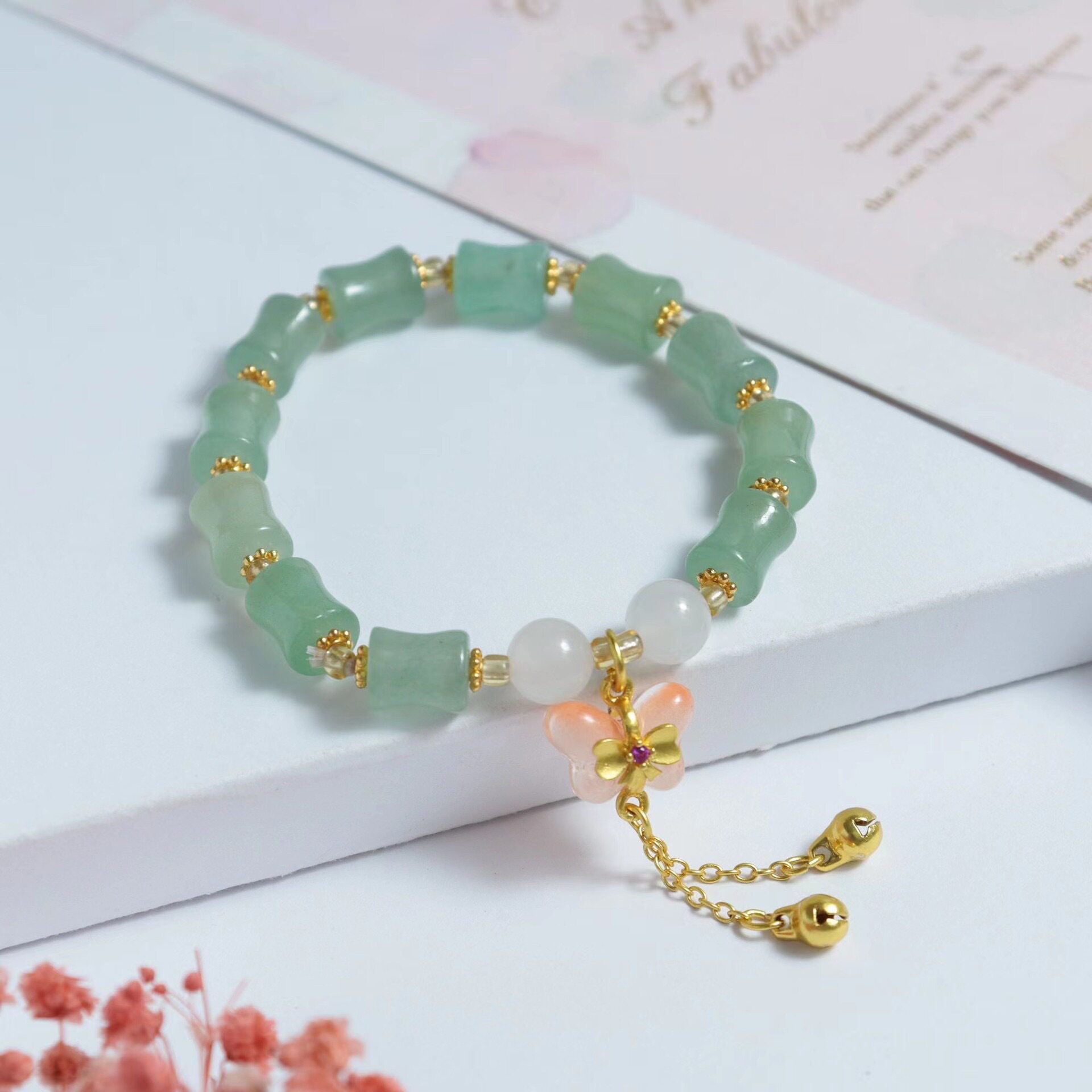 Multi-Wrap Round Bead Crystal Bracelet