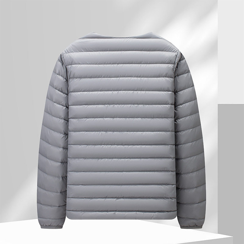 新国标90绒羽绒服男冬季轻薄圆领百搭内胆帅气羽绒外套轻薄保暖
