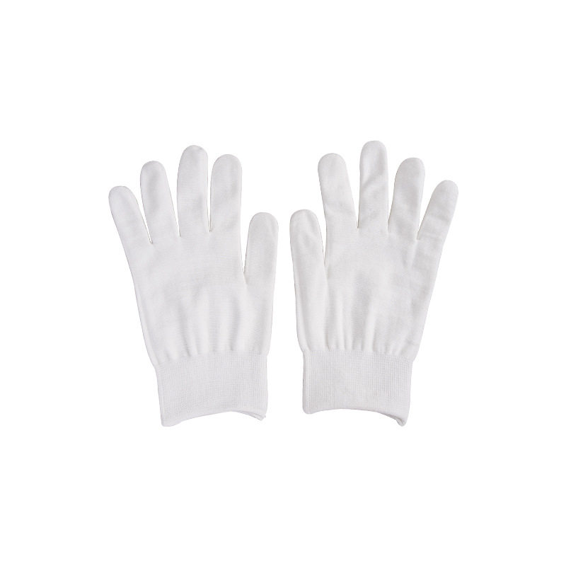 厂家批发跨境作业防静电文玩礼仪手套劳保汗布作业手套