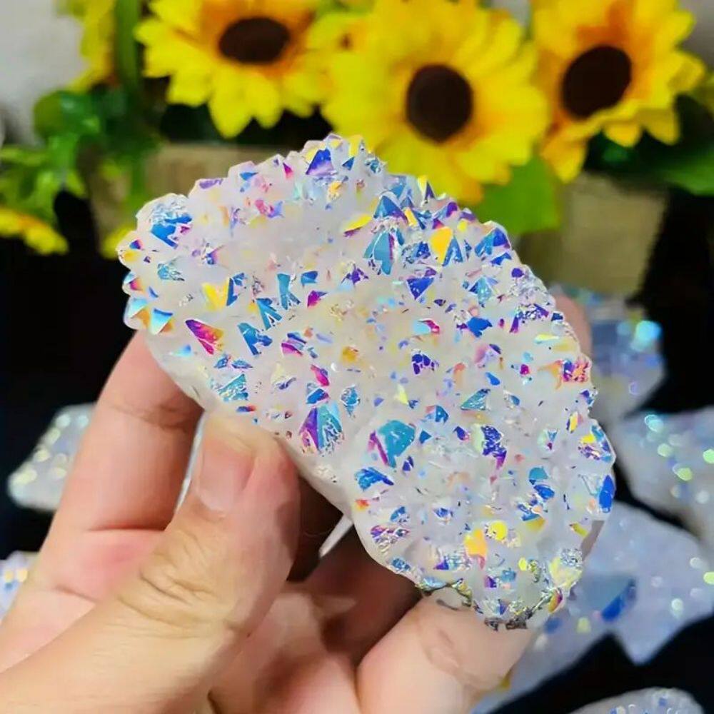 Soft Glow Tower — Fluorite / Rose Quartz Square Point