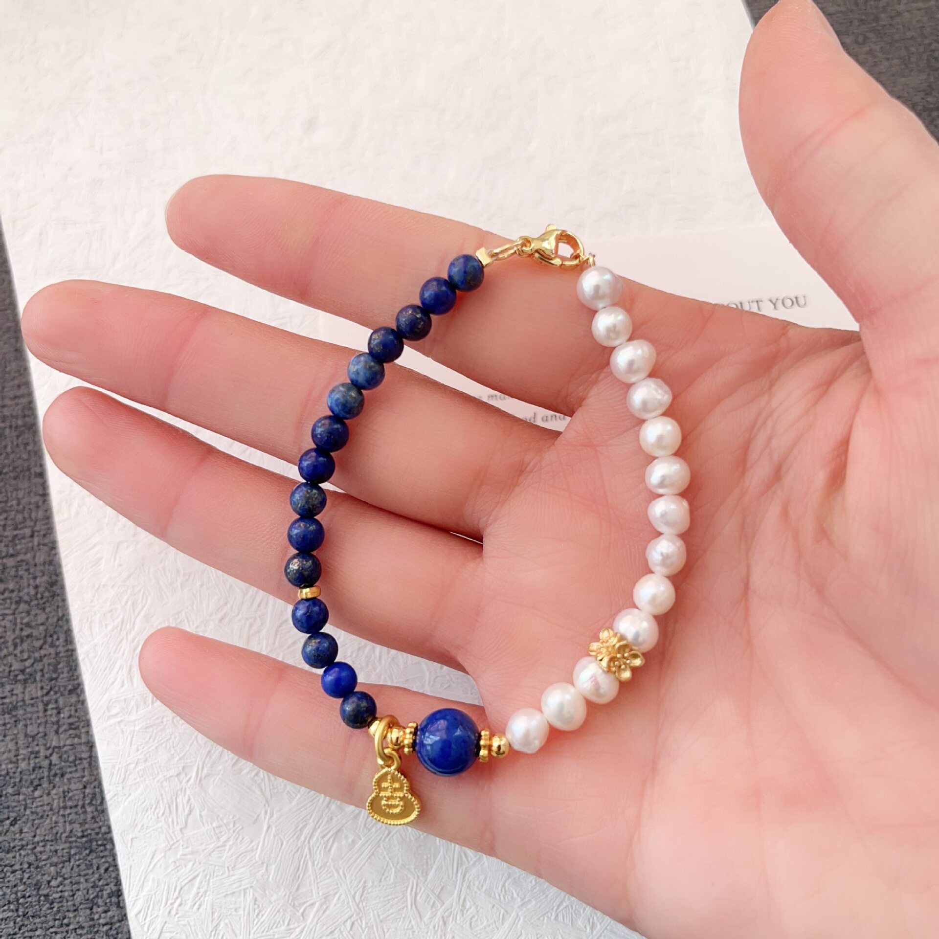 Nature's Art — Raw Lapis Lazuli Bracelet