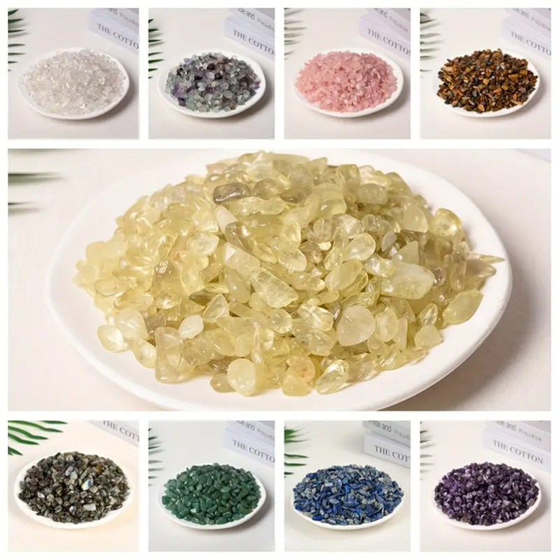 Crystal Moon Disc — Natural Crystal Slice Plate