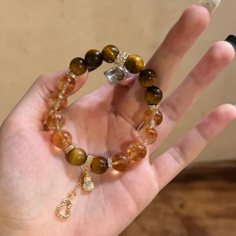 Luxury Citrine Tower Crystal Bracelet