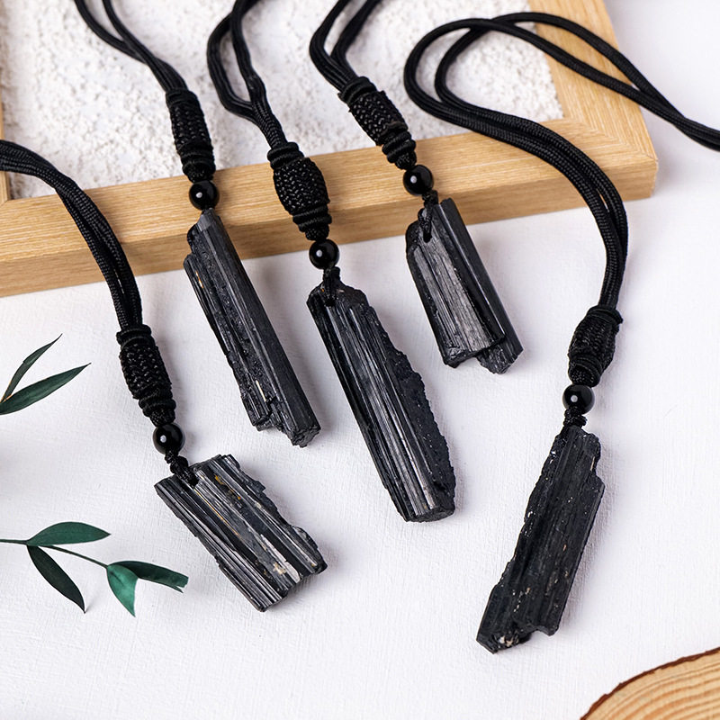 Minimalist Black Tourmaline Pendant