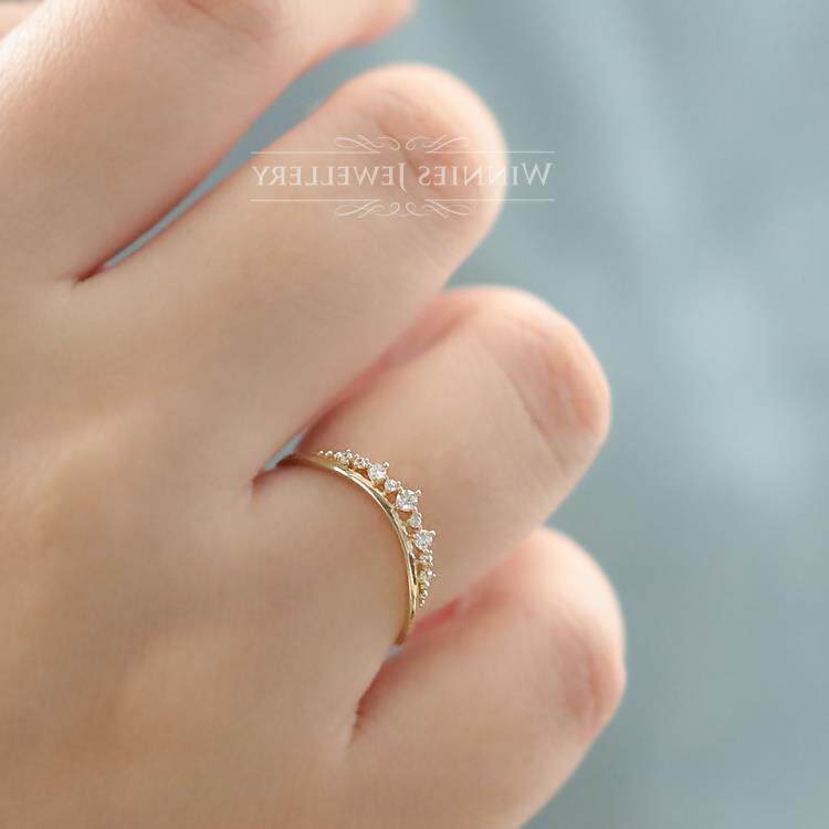 9k gold Princess's Crown ring