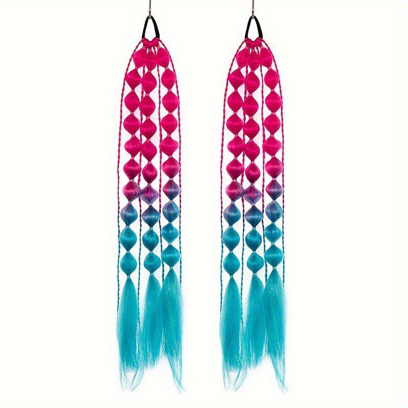 网红拍照灯笼泡泡扭股辫时尚女街拍造型长款手编辫子马尾假发批发