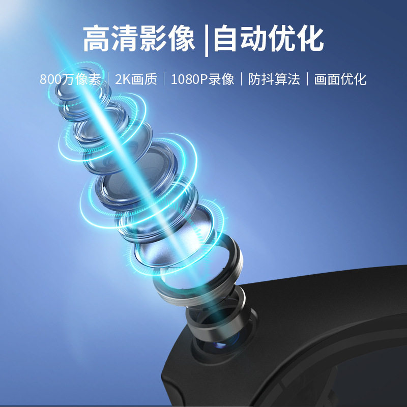 智能AI翻译眼镜同声传译 2k高清800万像素摄像 拍照直播听歌录像