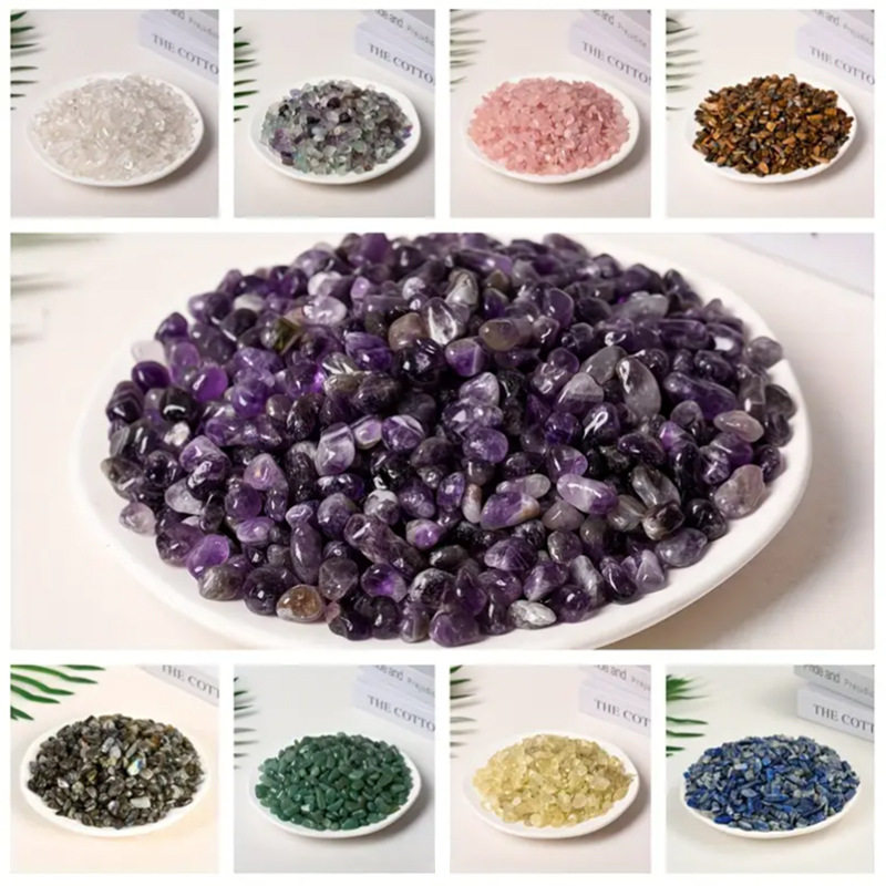 Crystal Moon Disc — Natural Crystal Slice Plate