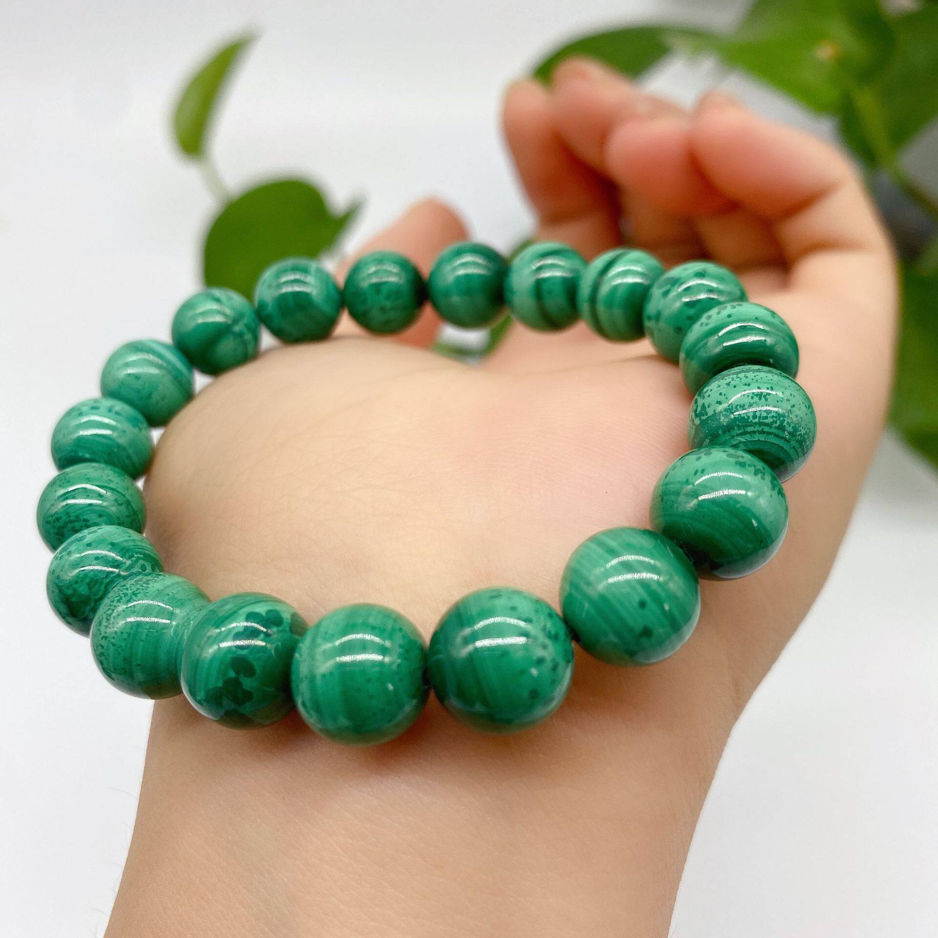 Nature's Art — Raw Malachite Bracelet