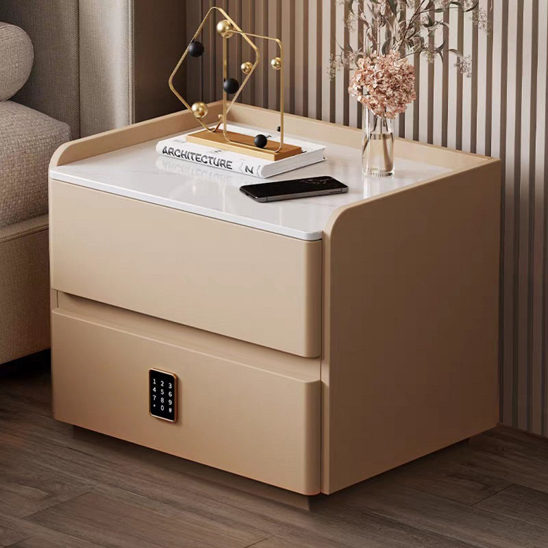 新款智能床头柜简约现代卧室多功能床边柜轻奢高级无线充电储物柜