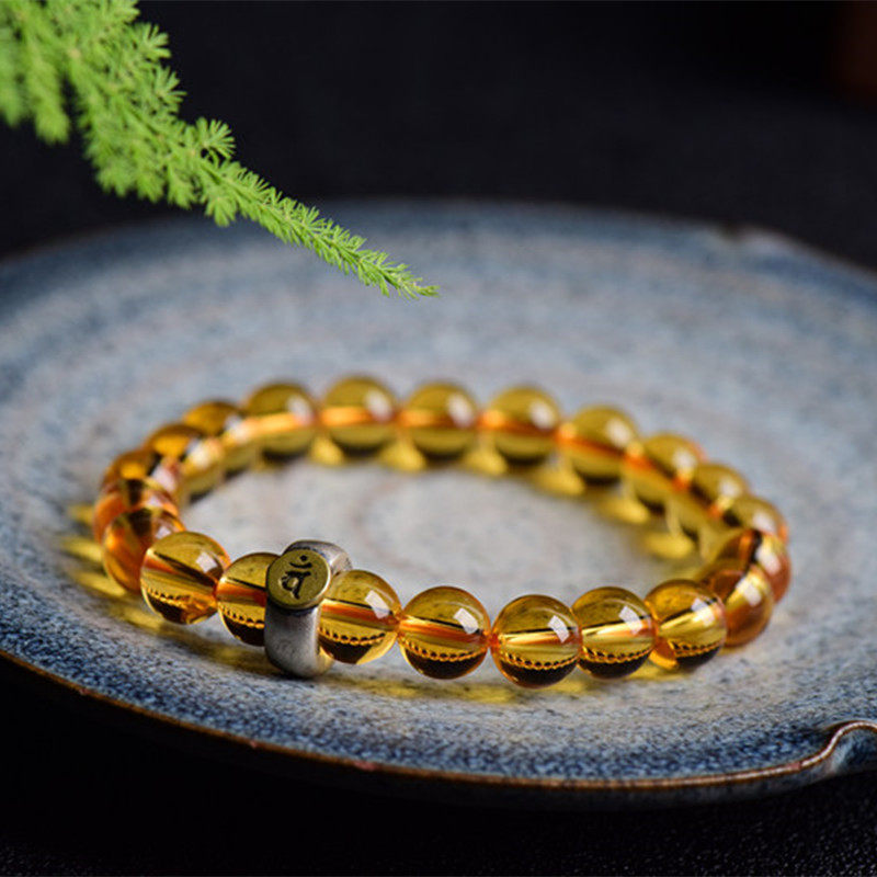 Single-Strand Minimalist Citrine Bracelet