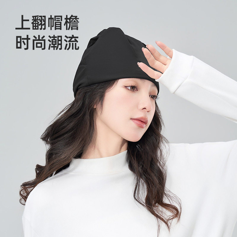 纯棉睡帽男女晚睡觉戴遮光睡眠帽老人无压感防风保暖头套午休神器