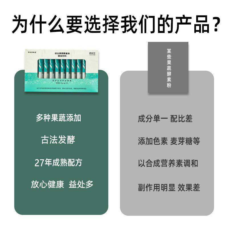 台湾综合果蔬酵素粉谷粉益生菌固体饮料辟谷代餐粉植物膳食纤维粉