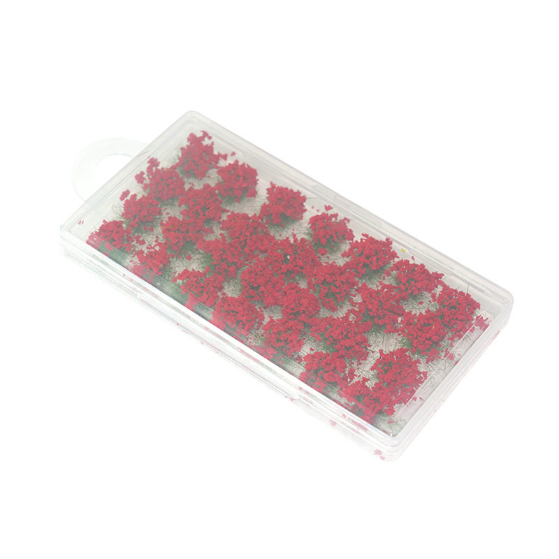 28颗花蔟植被情景地台材料 仿真草丛花瓣模型diy手工情景制作