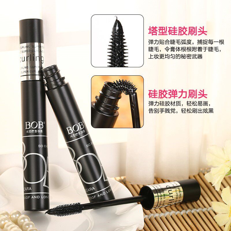彩妆BOB睫毛膏 女细梳型防水防汗不晕染纤长卷翘持久定型根根分明