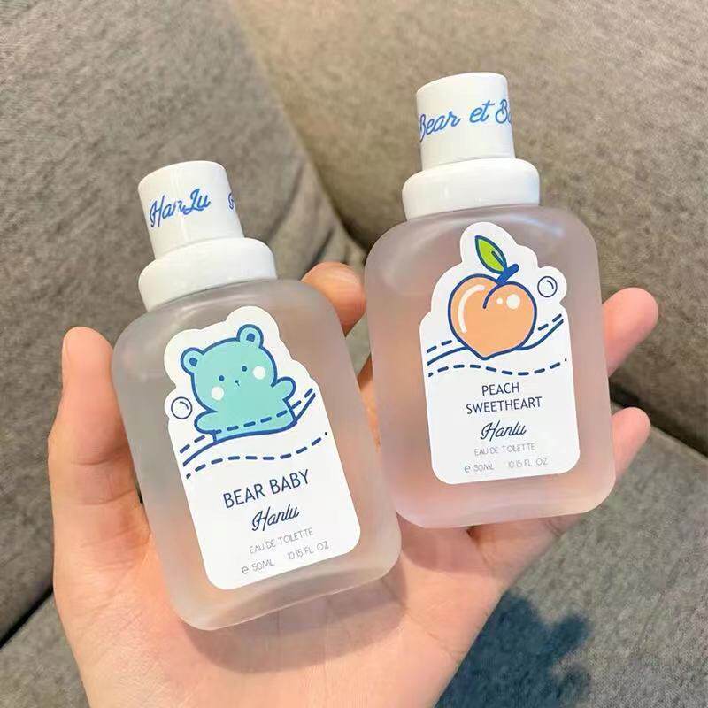 韩卢小熊宝宝女士香水持久淡香清新自然50ml学生款平价蜜桃香氛