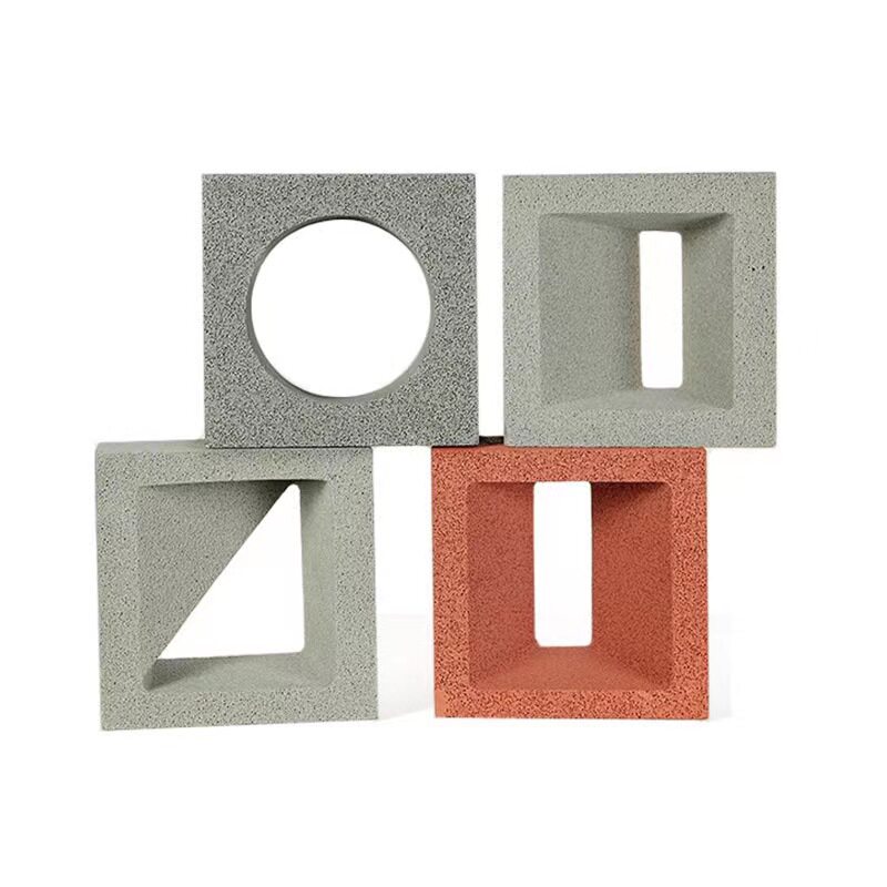 发泡陶瓷水泥空心砖镂空砖隔断轻质彩色网红砖双孔砖墙青砖拼花
