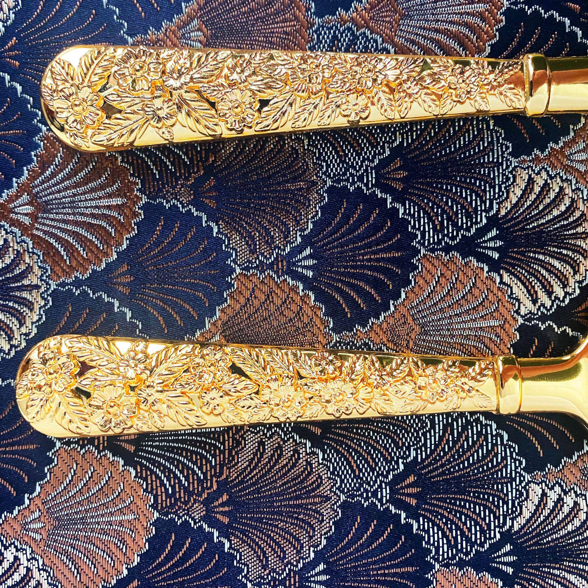 精美刀铲蛋糕刀铲刀叉勺套装西餐刀叉西餐餐具套装复古刀铲套装