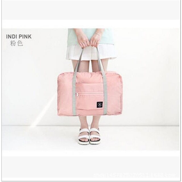 韩版小清新差旅包折叠式旅行收纳包旅游收纳袋 提花包衣服整理袋