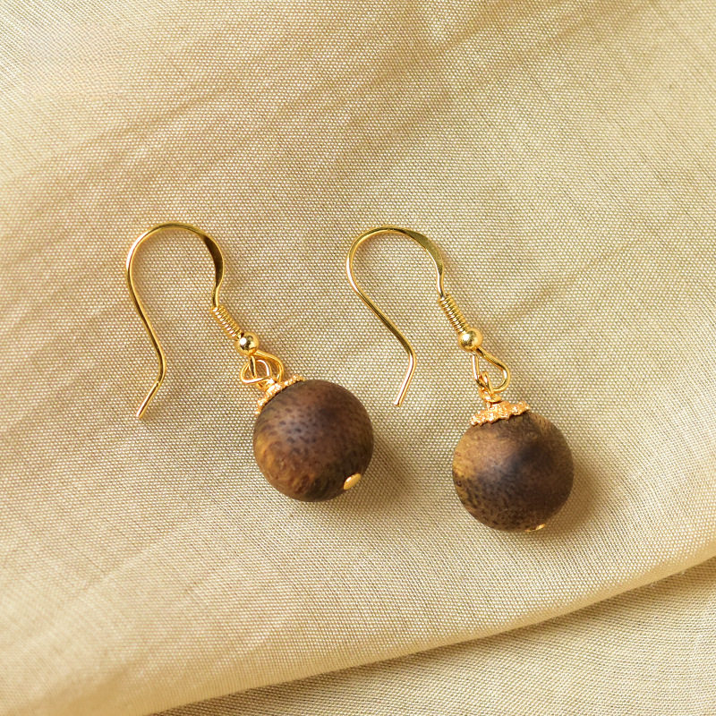 Nature's Art — Raw Carnelian Earrings