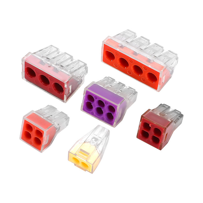 PCT-104 快速接线端子 1分3并联线器4孔水晶接头电工接线神器家用