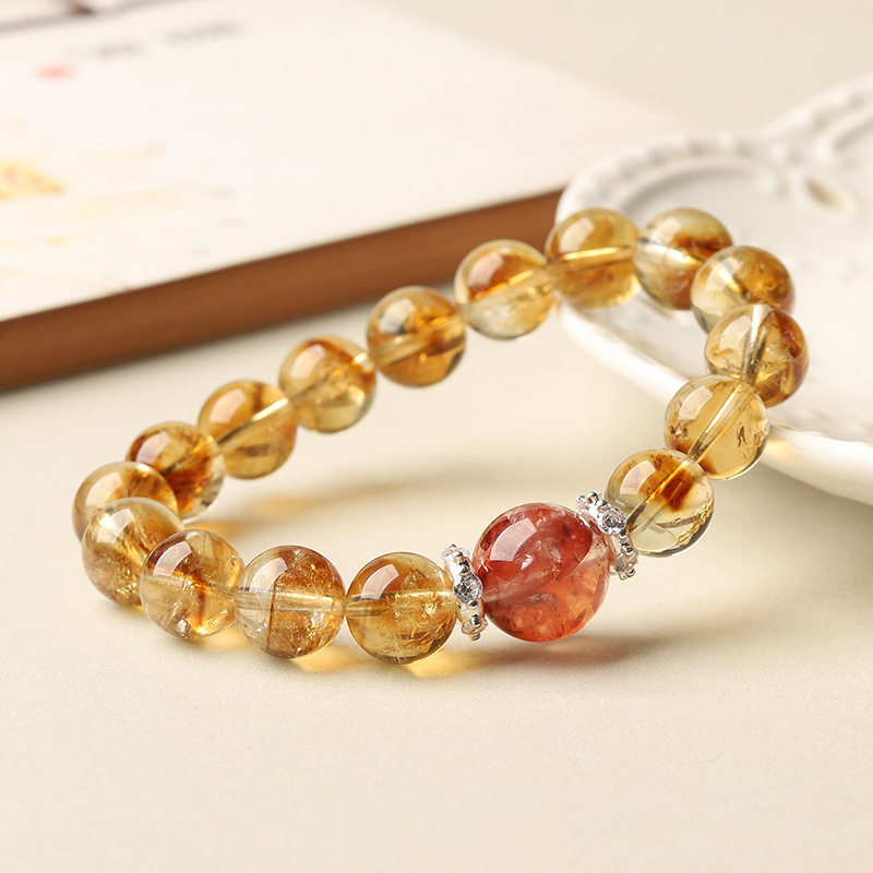 Round Bead Citrine Bracelet