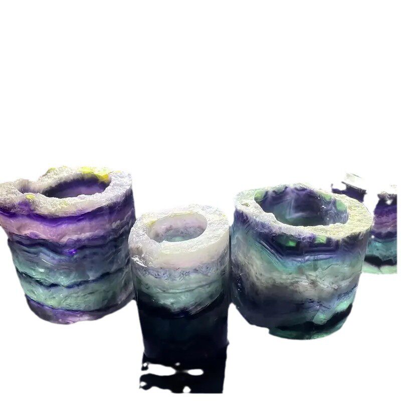 Dreamlight Aurora — Natural Rainbow Fluorite Lamp