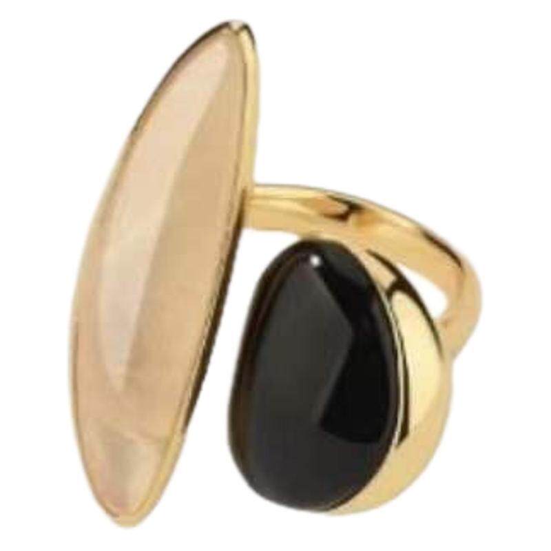 Luxury Vintage Obsidian Ring
