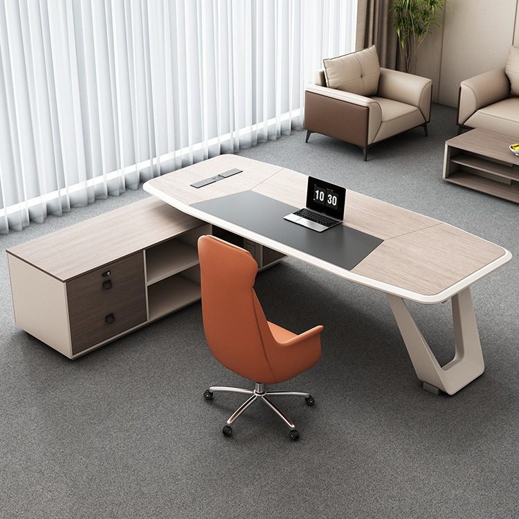 老板桌办公桌椅组合简约现代总裁桌主管桌经理桌椅时尚轻奢大班台