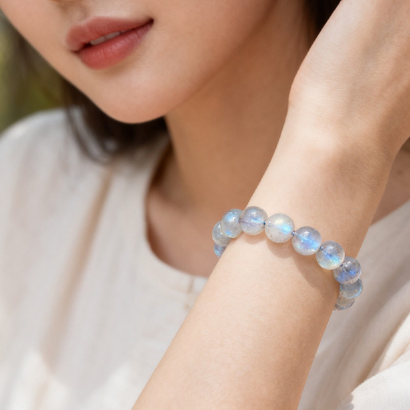 Round Bead Star Labradorite Bracelet