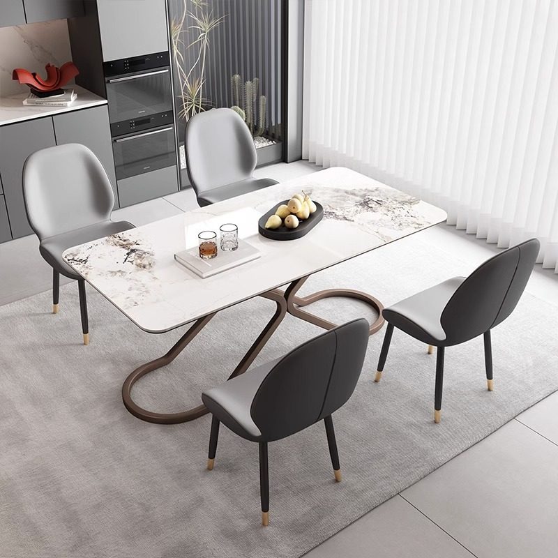 意式侘寂风餐椅家用高级轻奢设计师椅子现代简约软包靠背餐桌椅子