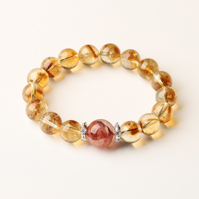 Round Bead Citrine Bracelet