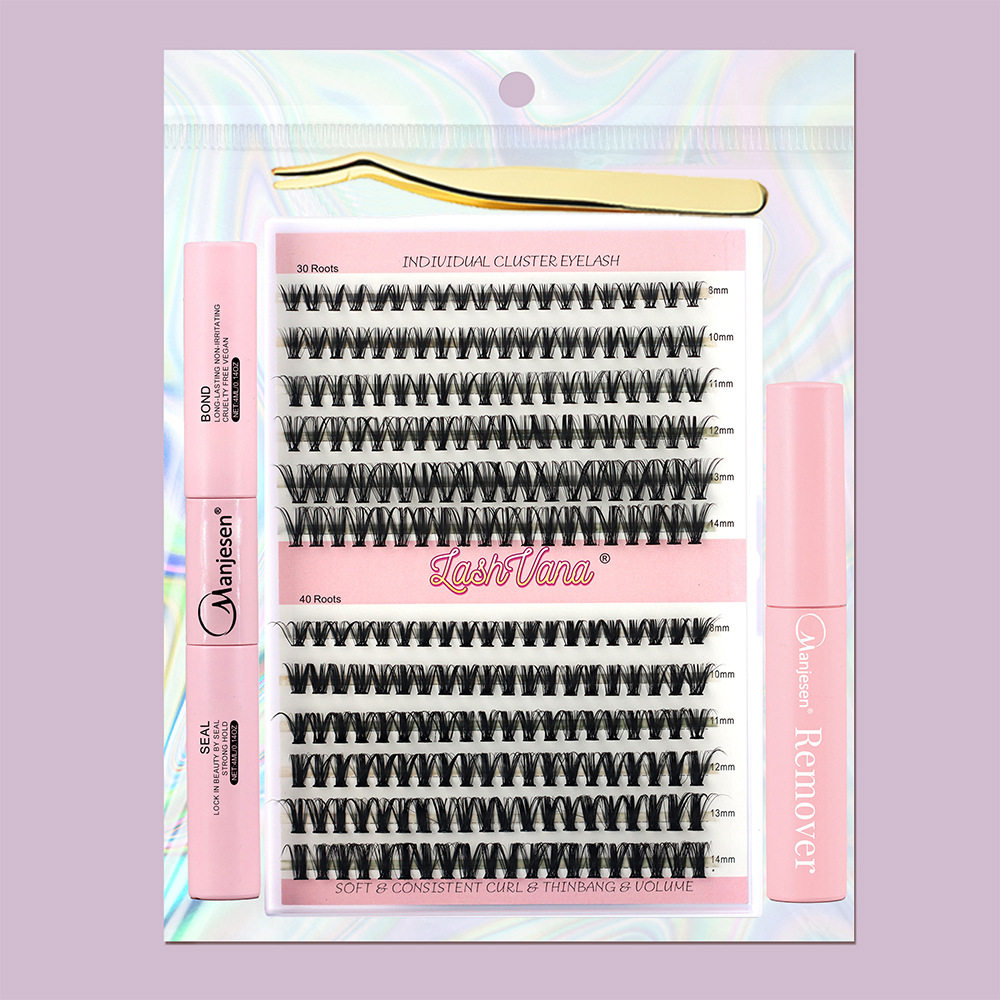 diy lash extension kit跨境爆款分段式朵毛大容量假睫毛嫁接睫毛